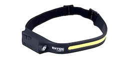 EXTOL LIGHT 43186 čelovka 350lm, USB nabíjení, s IR čidlem, COB, XPE LED