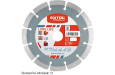 EXTOL PREMIUM 108911 kotouč diamantový řezný, segmentový Long Life - suché řezání, 115x22,2x2mm