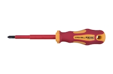 EXTOL PREMIUM 53082 šroubovák elektrikářský, PH2x100mm, VDE, CrV