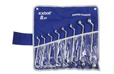 EXTOL PREMIUM 6219 klíče očkové, sada 8ks, 6-22mm, CrV