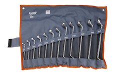 EXTOL PREMIUM 6233 klíče očkové, sada 12ks, 6-32mm, CrV