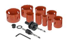 EXTOL PREMIUM 8801604 vrtáky korunkové, univerzální, 9 průměrů O 19-64mm, HSS/Bi-metal