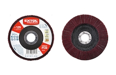 EXTOL PREMIUM 8803391 kotouč z korundového brusného rouna kombinovaný, celoobvodový, O 125x15mm, P120-střední hrubost