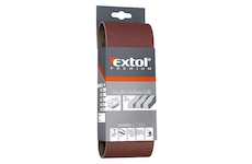 EXTOL PREMIUM 8803508 plátna brusná nekonečný pás, bal. 3ks, 75x457mm, P80