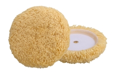 EXTOL PREMIUM 8804570 kotouč leštící vlněný, žlutý, T180, 190mm, 1ply vlna 50/50, suchý zip 150mm