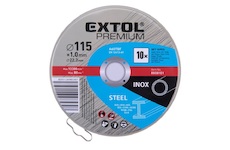 EXTOL PREMIUM 8808101 kotouč řezný na ocel/nerez, 10ks, O 115x1,0x22,2mm