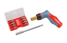 EXTOL PREMIUM 8819191 šroubovák ráčnový s hroty, sada 18ks