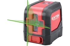 EXTOL PREMIUM 8823306 laser zelený liniový, křížový samonivelační