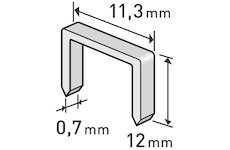 EXTOL PREMIUM 8852504 spony, balení 1000ks, 12mm, 11,3x0,52x0,70mm