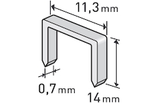 EXTOL PREMIUM 8852505-R ŠPATNÝ OBAL spony, balení 1000ks, 14mm, 11,3x0,52x0,70mm