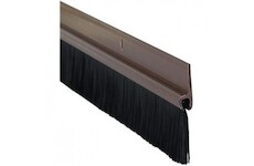 Geko 108303 Lišta dveřní PVC- kartáč hnědý