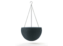 Keter květináč HANGING SPHERE grafit 229545