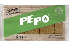 Podpalovač PE-PO dřevný pevný, 32 ks, rozpalovač na gril, kamna, krby, kamna 2172764