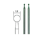 Proxxon Diamantové stopkové brousky koule 1,8 mm 2 ks 28222