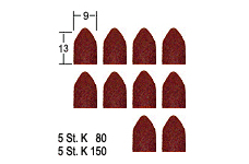Proxxon Náhradní brusné hlavice 5 ks zrnitost 80 a 5 ks K150  28989