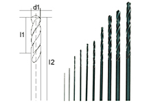 Proxxon Sada vrtáků 7 ks 0,5-3,0 mm 28874
