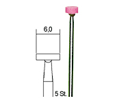 Proxxon Stopkové brousky korund kotouč 6 mm 5ks 28776