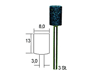 Proxxon Stopkové brousky korund válec 3 ks 28781