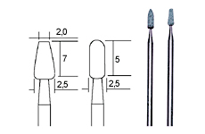 Proxxon Stopkové brousky SiC 2ks 28270