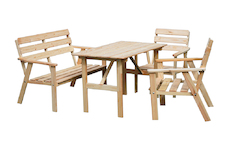 Rojaplast NORDIC zahradní set dřevěný 67/62