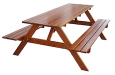 Rojaplast PIKNIK zahradní set dřevěný - 160 cm - lakovaný 245/11