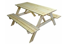 Rojaplast PIKNIK zahradní set dřevěný - 160 cm - přírodní 245/10