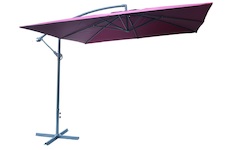 Rojaplast Slunečník kovový 8080 - 270x270cm-  bordó 601/3