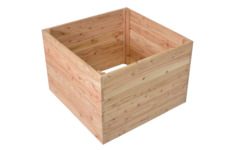 Rojaplast záhon vyvýšený PREMIUM MODŘÍN 70x70x50cm dřevěný 9213