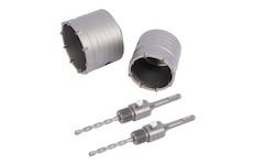 Stavtool P11829 Vykružovací korunka + trn do zdiva SDS PLUS | 65, 80 mm