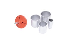 Stavtool P11832/4 Sada vykružovacích diamantových korunek 6 dílů | 33-73 mm