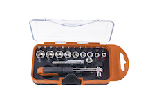 Stavtool ST38023 Sada bitů a hlavic s ráčnou 1/4” 23 dílů