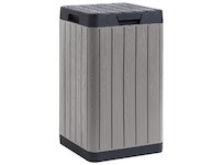 TOOMAX RIO GARDEN zahradní plastový koš 80 L - světle šedá a grafit Z0480RAA05000