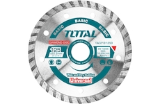 TOTAL TAC2131253 Kotouč diamantový řezný, Turbo, suché i mokré řezání