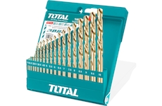 TOTAL TACSD0195 Vrtáky do kovu, sada 19ks, HSS