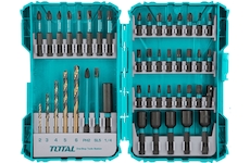 TOTAL TACSDL24502 Vrtáky a hroty, sada 45ks, industrial