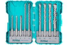 TOTAL TACSDL30901 Vrtáky, sada 9ks, SDS Plus, industrial