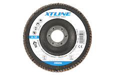 XTLINE BZ125080 Kotouč brusný lamelový zirkon, 125 mm zr. 80