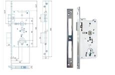 Zámek zadlabací FAB K133 PL 72 zádlab 80mm